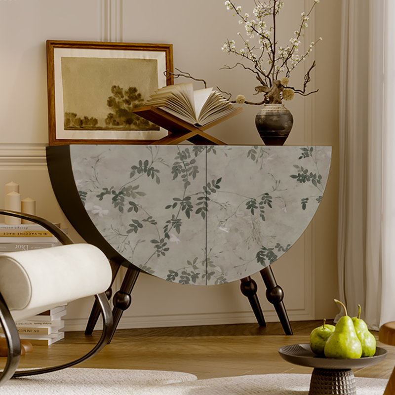 Armoire de salon française en demi-cercle