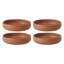 Bloomhouse Corcisa Clay 4 Piece Dinner, Pasta, Meal Bowl Set - Burnt Apricot Terracotta-1757640556