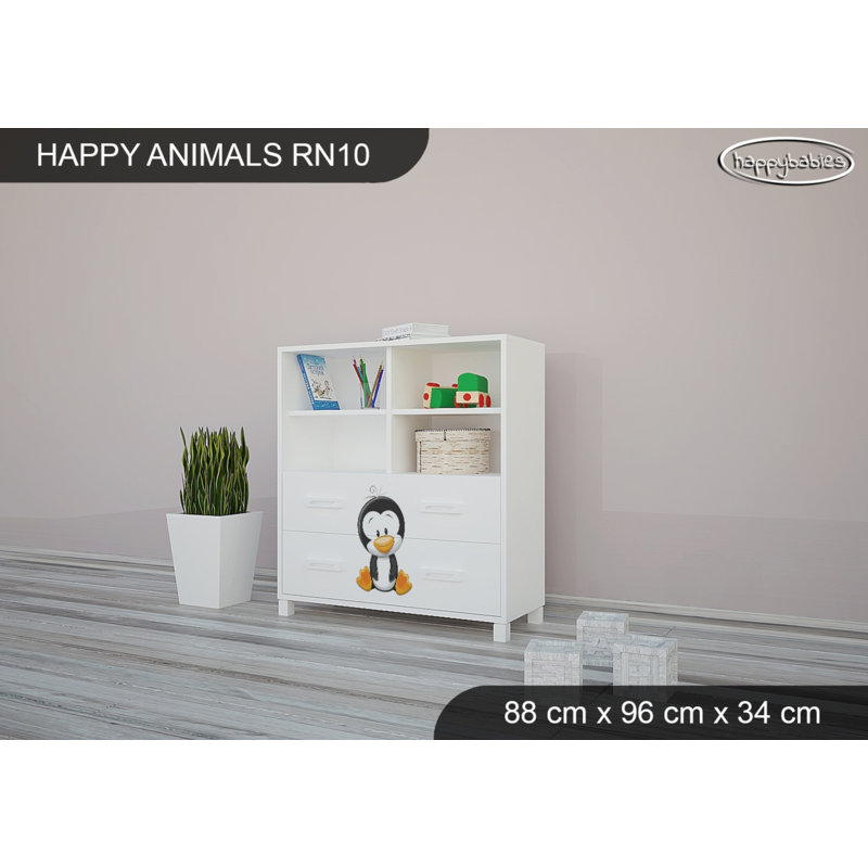 88cm W Kids Cube, White