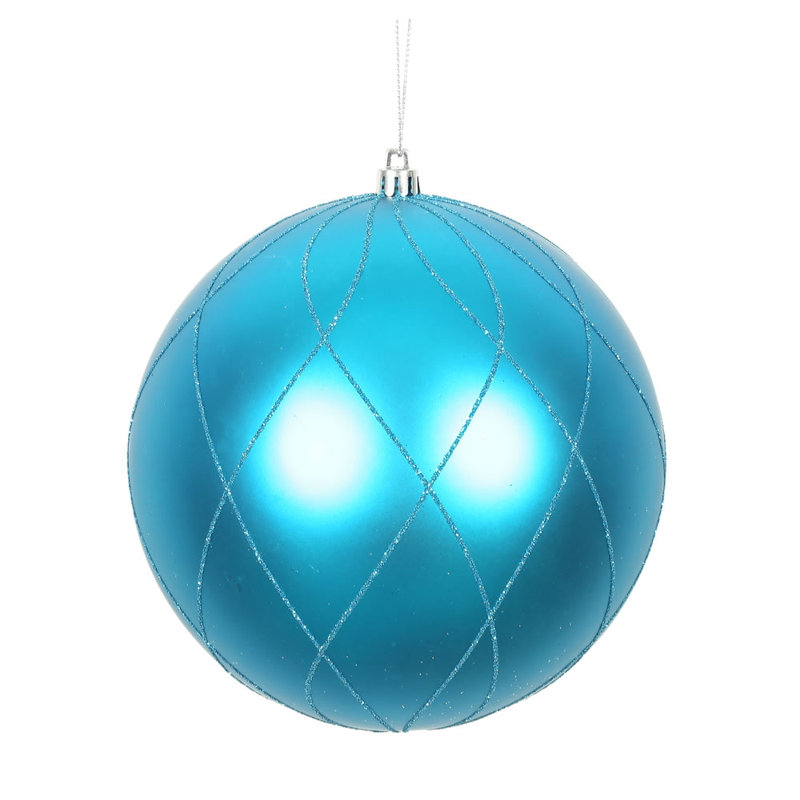 Holiday Décor Ball Ornament, Turquoise