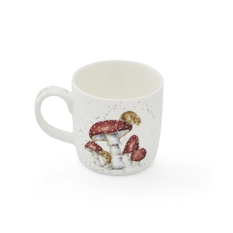 Wrendale Designs, Fine Bone China - He's a Fun-gi (Mouse & Mushroom) Mug