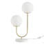 Lampe de table en métal 2 lumières Globe