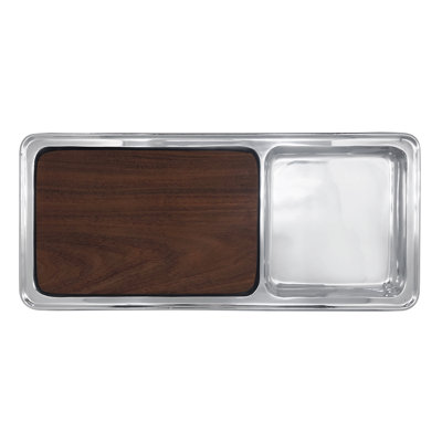 Desserte à fromage et craquelins Signature avec insert en bois foncé Signature