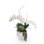 Real Touch White Orchid Flower Arrangement in White Bowl