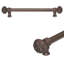 Juliane Grace 18 inches c.c. with 5/8 smooth center long pull large finial in Antique Brass-1657463154-1657463159
