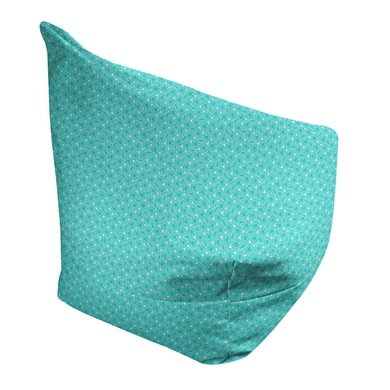 Sac de pois Leffel, Pouf fauteuil, H 38 po x l 42 po x P 29 po, Bleu ciel
