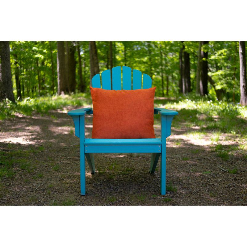 Burnt Orange 22"x22" Poly Filled Square Throw Pillow