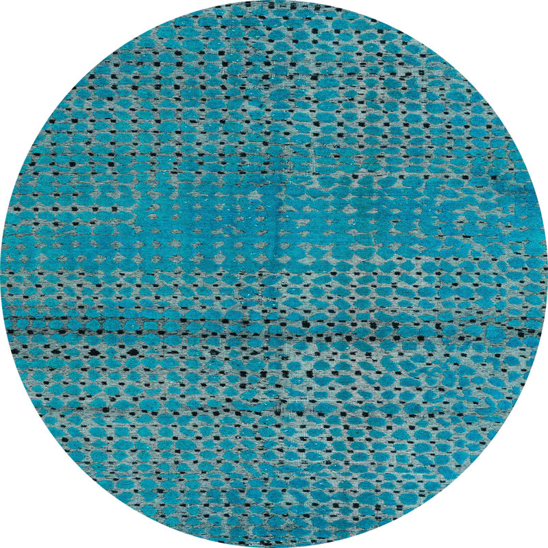 Tapis abstrait moderne 4381, Rond 6 pi