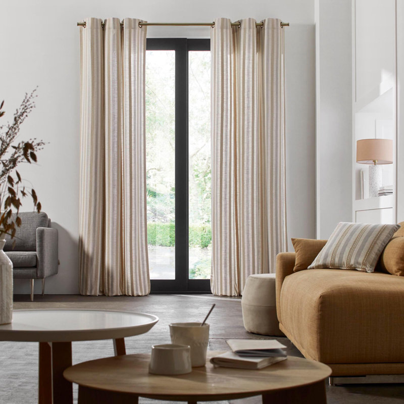 Felicie Eyelet Blackout Door Curtains