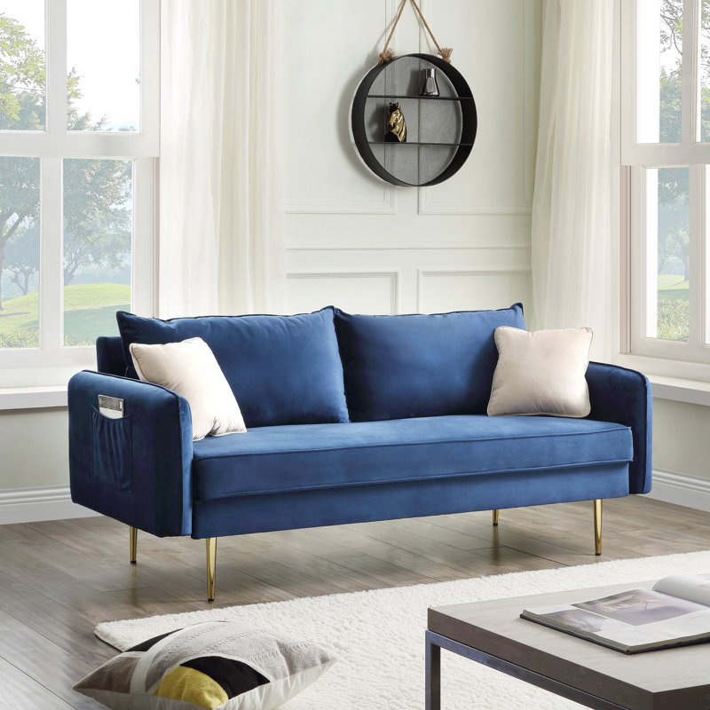 Canapé 70,5 po, Bleu