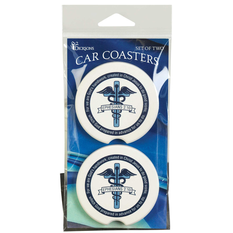 Car Coasters Nurse God Took His 2 Pk