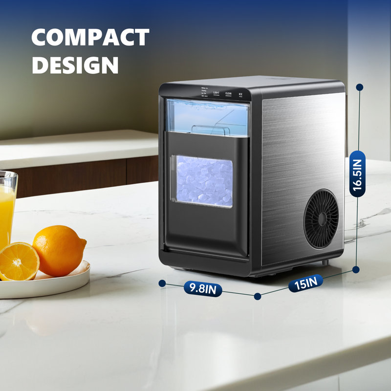 Simzlife 45 Lbs. Daily Nugget Ice Maker Countertop