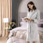 Mirel 100% Cotton Terry Cloth Girl / Woman+ Above Knee Bathrobe with Pockets-73526305