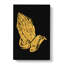 Praying Hands In Gold - Wrapped Canvas Print-61882893