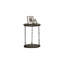 Ensemble de table rustique de style rustique 3 pièces 1 table basse 2 tables de bout décoratives à deux niveaux avec rangement brun foncé-1303589974