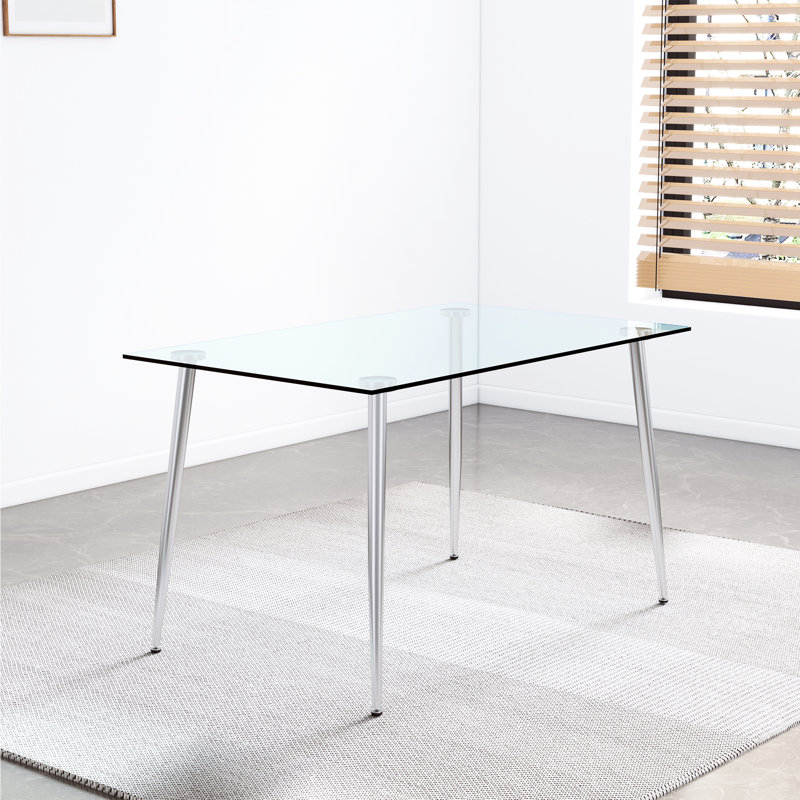 Bureau d'écriture en verre Minimalist