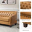 Canapé en cuir véritable avec accoudoirs inclinés de 82,28 po de large Raeburn-70583520