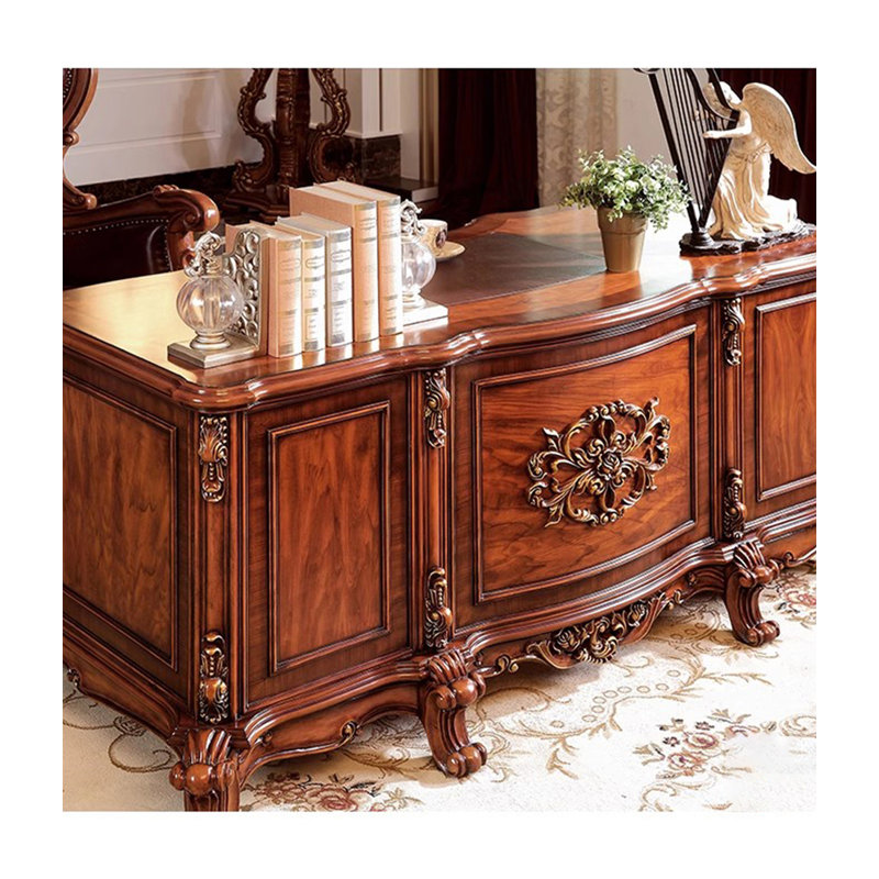 Bureau en bois massif American Classic, H 30,71 po x l 70,87 po x P 31,5 po