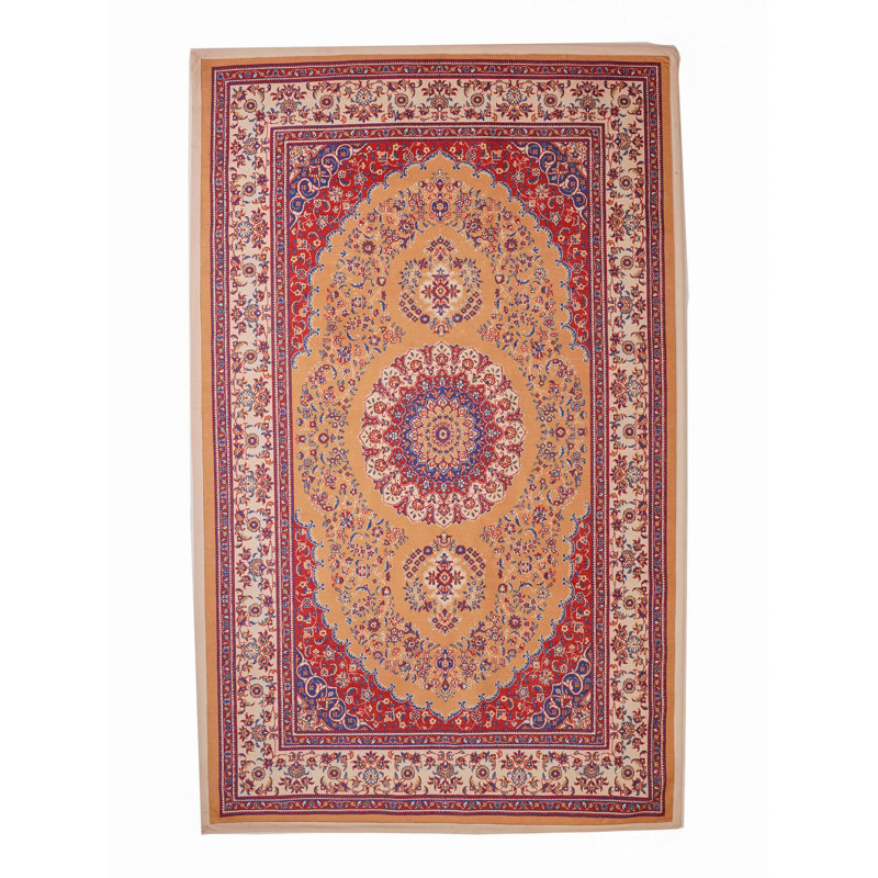 Tapis en coton et polyester imprimé à la main Tolima