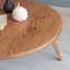 Table basse ronde en bois de chêne massif Aura-278801467