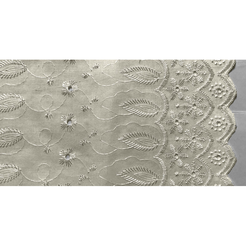 Hollander Cotton Blend Room Darkening Curtain Pair, 42" W x 84" L, Ivory