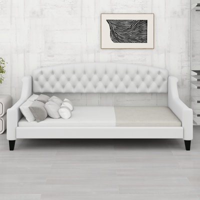 Elegant Tufted Button Daybed, Modern Luxury Design