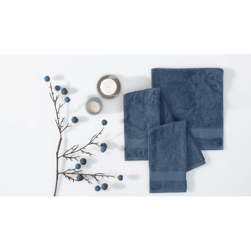 Lavar Midweight Fingertip Towel, Navy