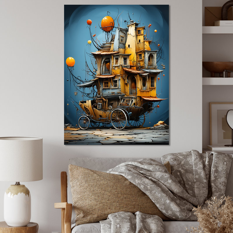Surréalisme, H 32 po x l 24 po x P 1 po, Toile tendue