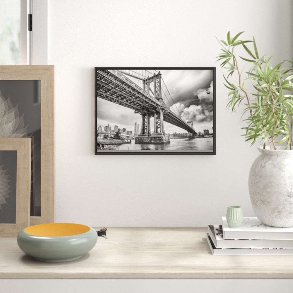 Gerahmtes Wandbild Manhattan Bridge New York