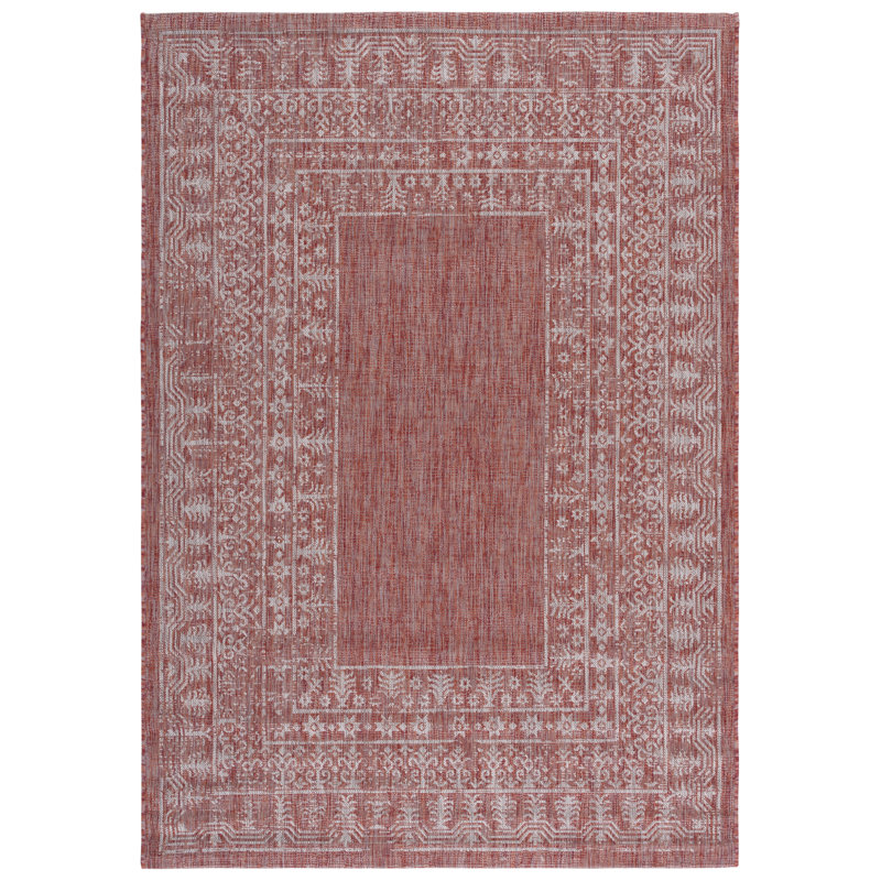 Mccoy Floral Hand Woven Indoor / Outdoor Area Rug, Rectangle 160 x 231 cm