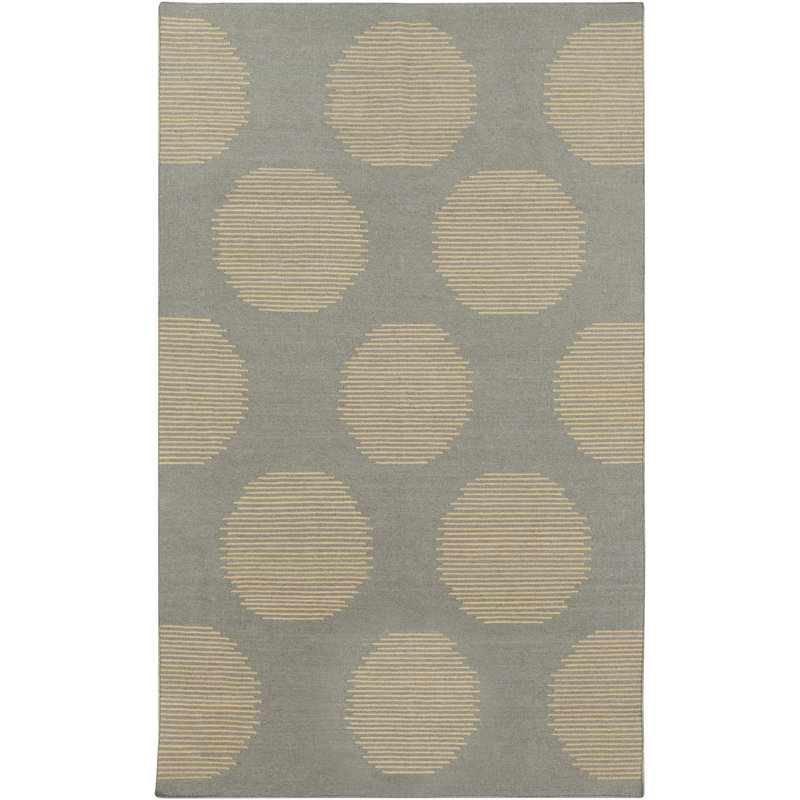 Araliya Wool Geometric Indoor Rug, Rectangle 3'6" x 5'6"