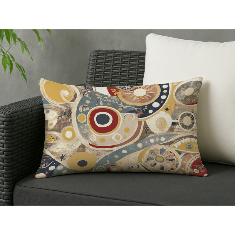 Lively Spark Indoor And Outdoor Throw Pillow, Rectangle 25"H x 18"W