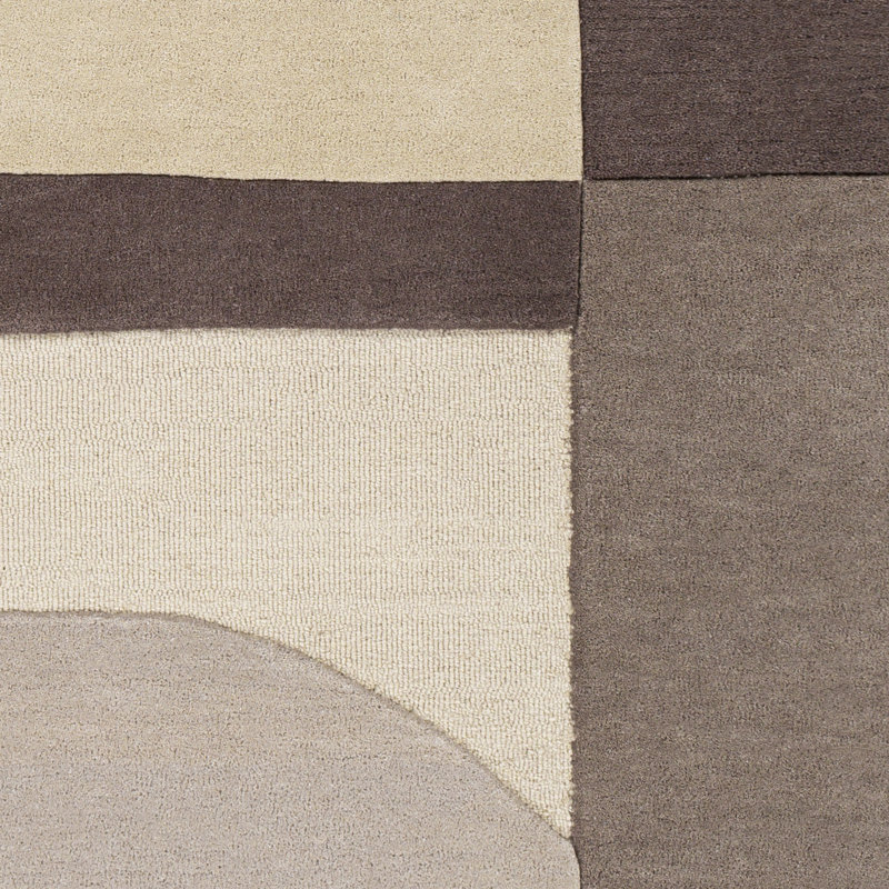 Amyerra Wool Geometric Indoor Rug, Rectangle 8'10" x 12'