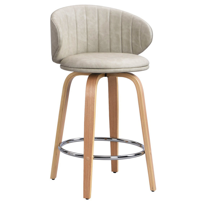 26'' Swivel Bar & Counter Stool, Beige