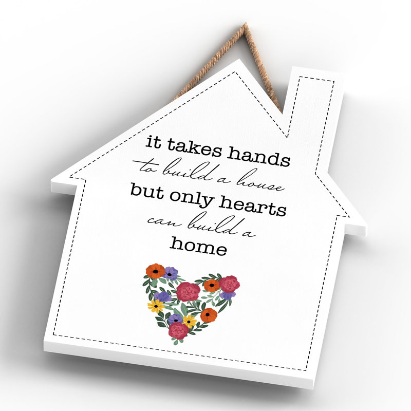 Words And Text Wall Decor, 18.5cm H x 16cm W x 0.9cm D