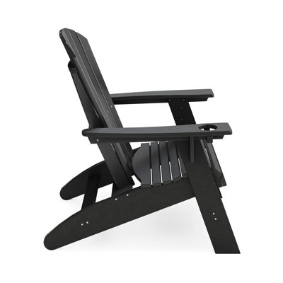 Chaise Adirondack - Bois en polyéthylène haute densité robuste pour la détente au bord de la piscine, du patio et du jardin