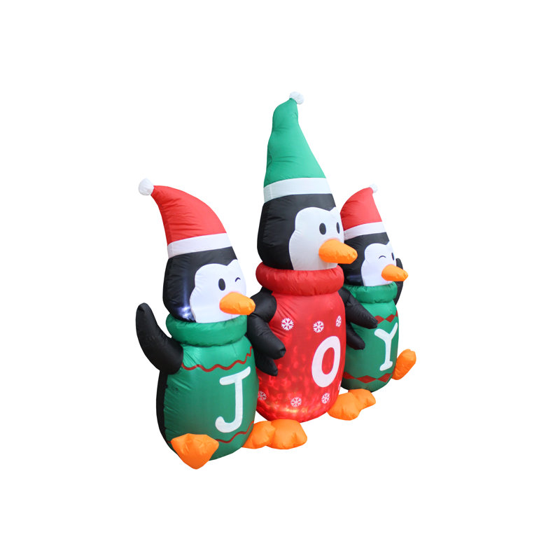 Décoration de jardin gonflable de Noël pour enfants avec 5 lumières de Noël