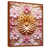 Toile avec cadre flottant brun