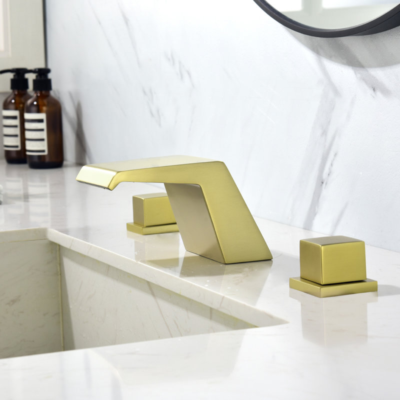 2-handle Bathroom Faucet, Brushed Gold