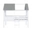 Lit mezzanine en bois avec 2 fenêtres latérales-888562385