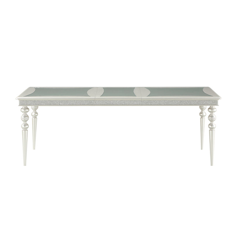 Maverick Platinum Finish Dining Table