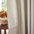 Grommet Room Darkening Linen Textured Curtain-607110997-607110992