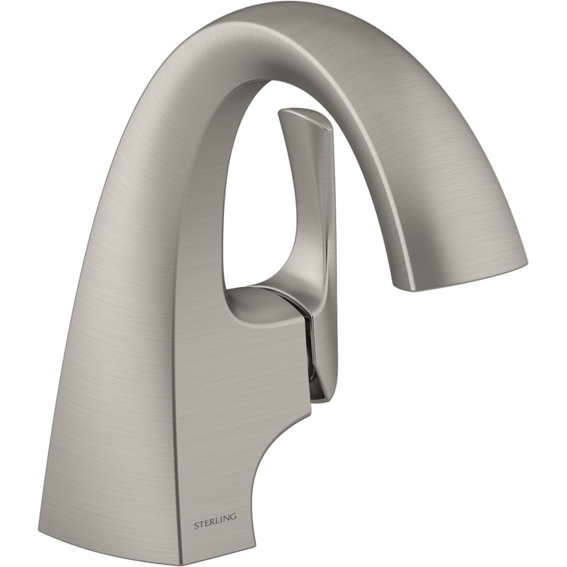 Robinet de lavabo de salle de bain à poignée simple Medley, Nickel brossé éclatant
