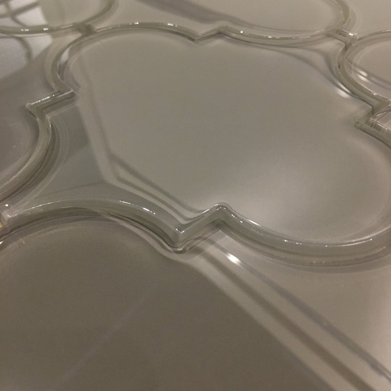 Carrelage mural en verre 6 po x 6 po Genoa, Écru