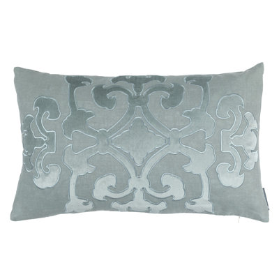 Angie Appliqued Feather Throw Pillow