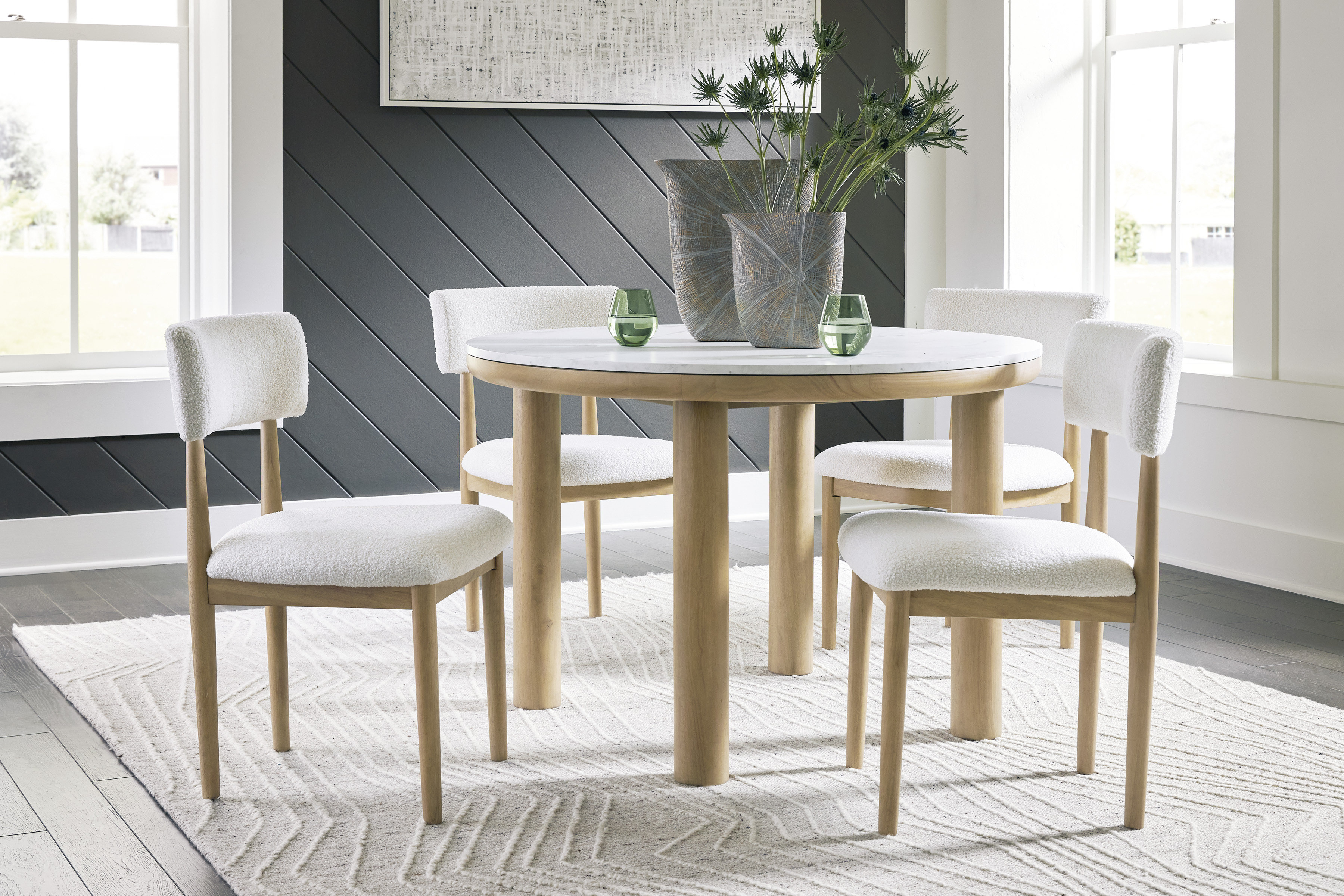 George Oliver Xandrum Dining Table and 4 Chairs | Wayfair