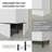  Garage Storage Cabinet Set 70 Inches L with 5 Doors Multiple Compartments Modular Organization Pantry Base Cabinet Wall Cupboard - White