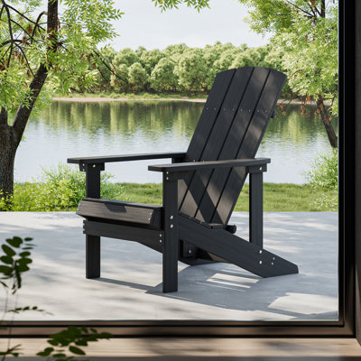 Chaise de patio d'extérieur en plastique Adirondack