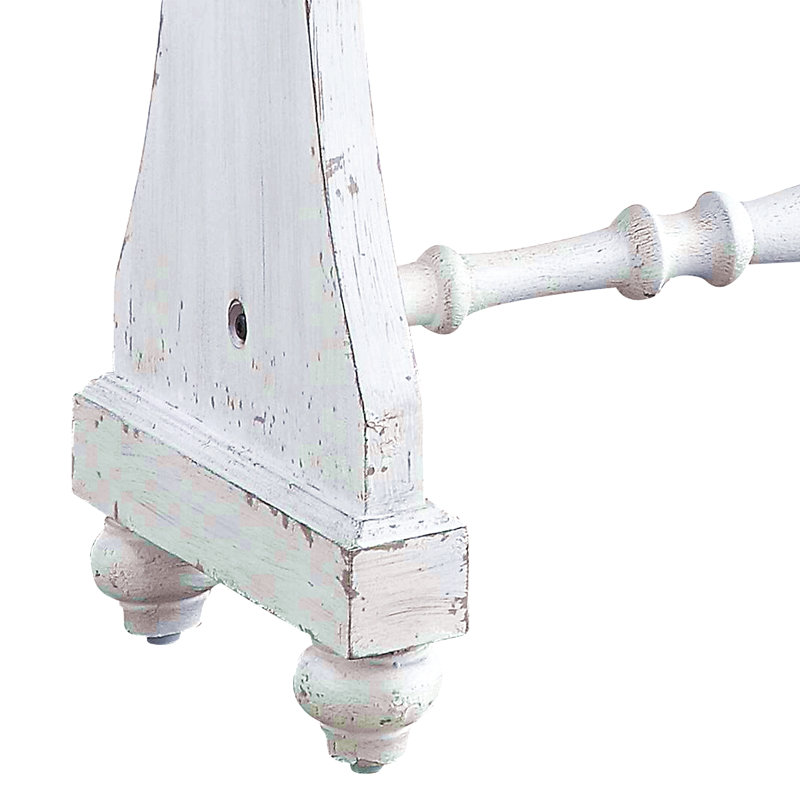 Antique White Finish Console Table