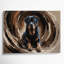 «Dogs Rottweiler», art mural sur toile noire-455200197